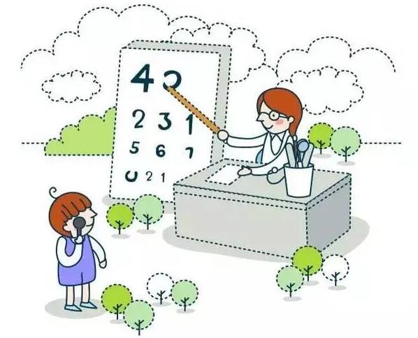 孩子近视后定期半年检查视力情况